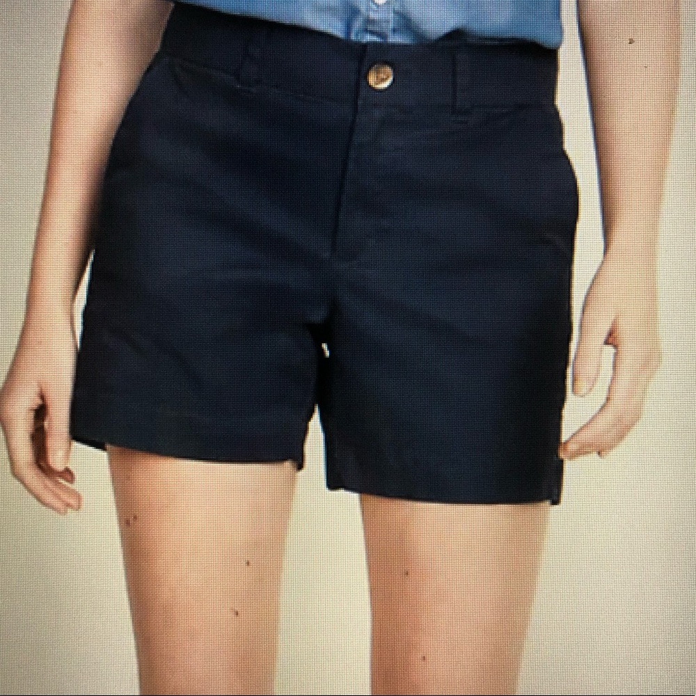 Mid Rise Twill Everyday Shorts - 5 inch inseam